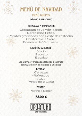 restaurante oportuno menú|Carta de Restaurante Oportuno, Madrid